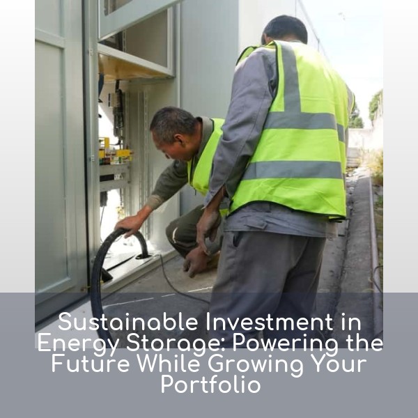 Sustainable Investment in Energy Storage: Powering the Future While Growing Your Portfolio